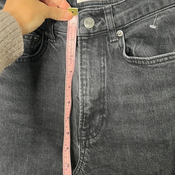 Reformation Gray Wide Leg, High Rise Jeans Size 24 A31 - Picture 4 of 12